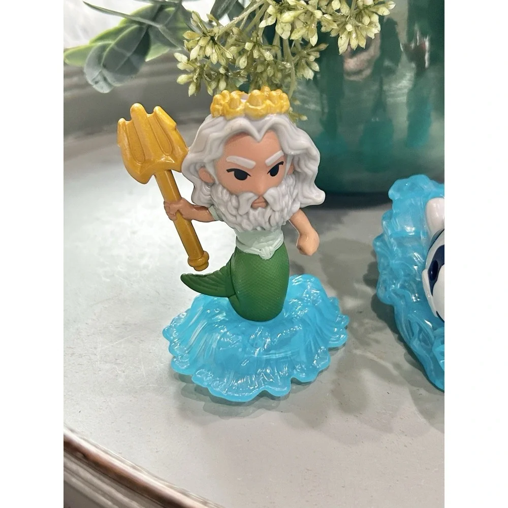 2023 Disneys‎ Little Mermaid McDonald's Happy Meal Lot-Sebastian-Triton-Flounder
